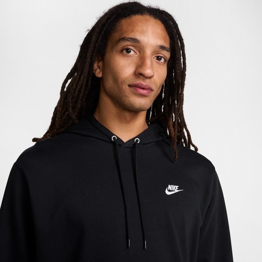 Nike Club hoodie van sweatstof voor heren Zwart