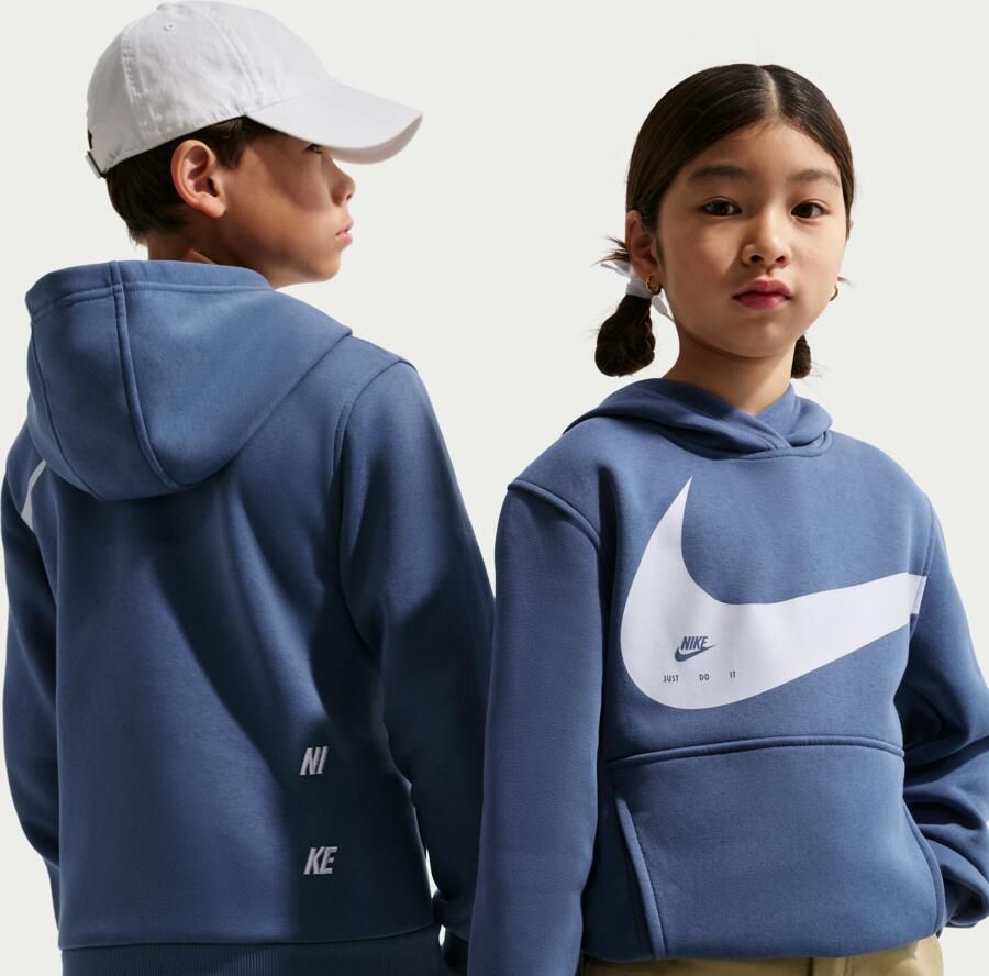 Nike Club hoodie voor kids Blauw