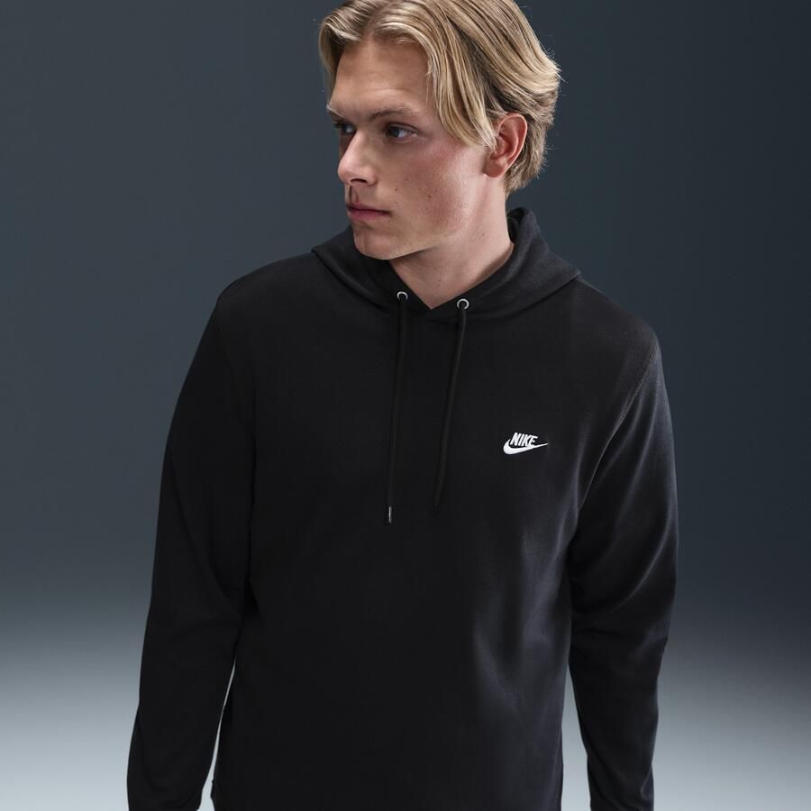 Nike Club knit hoodie voor heren Zwart - Foto 4