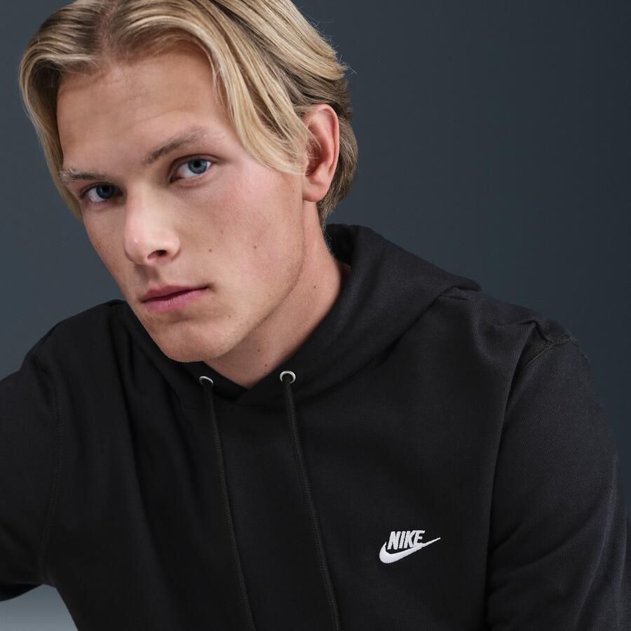 Nike Club knit hoodie voor heren Zwart - Foto 2