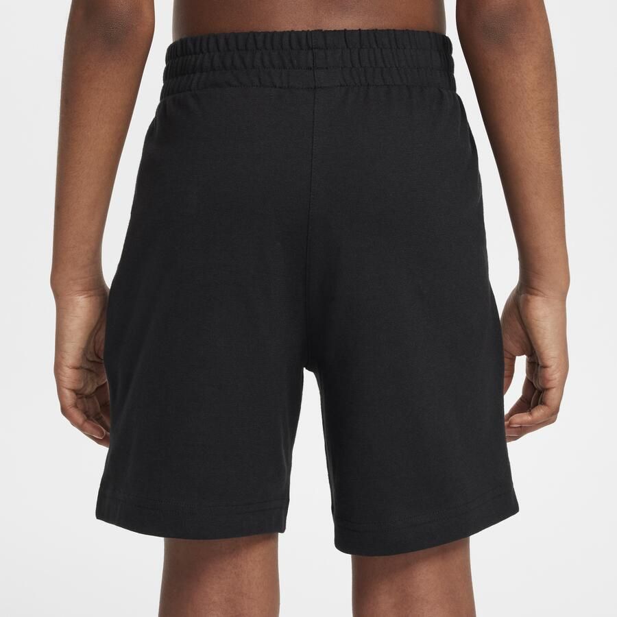 Nike Club knit shorts voor kids (15 cm) Zwart