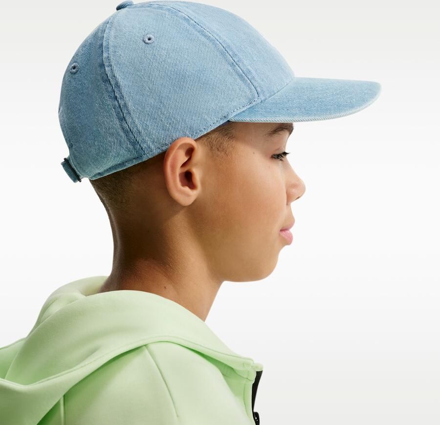 Nike Club ongestructureerde denim pet voor kids Blauw - Foto 3