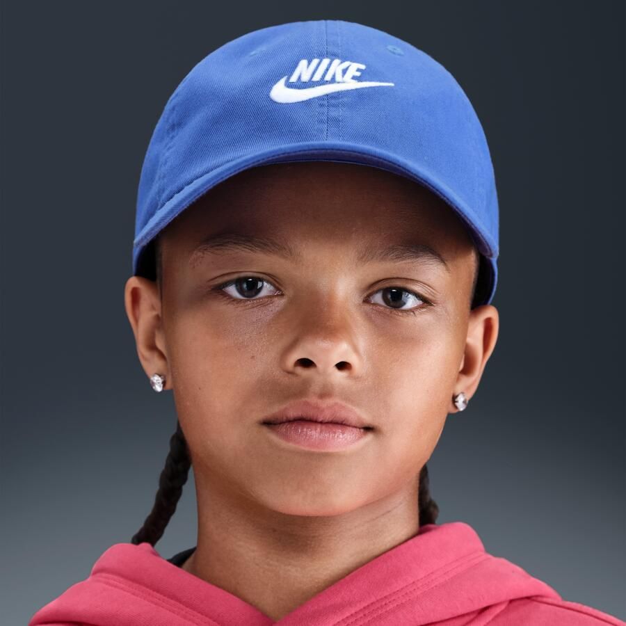 Nike Club ongestructureerde Futura Wash pet voor kids Blauw - Foto 4