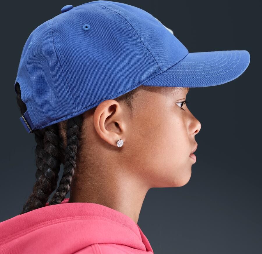 Nike Club ongestructureerde Futura Wash pet voor kids Blauw - Foto 3