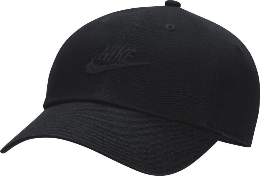 Nike Zwarte Curved Visor Cap Club Futura Black Unisex