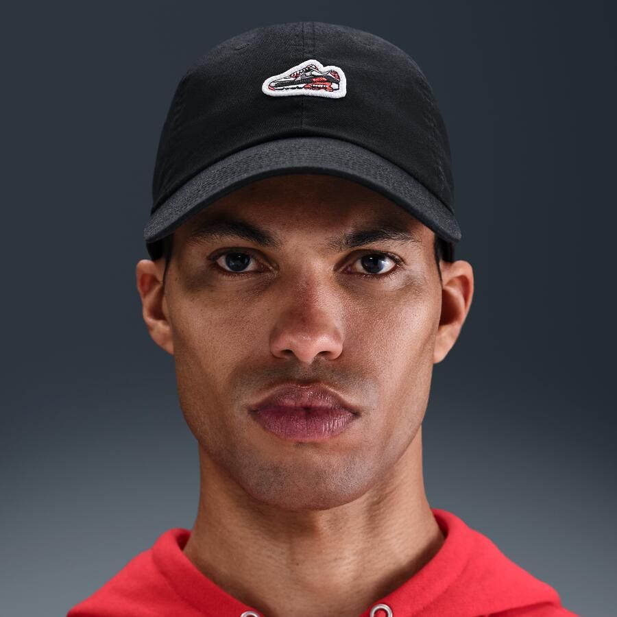 Nike Club ongestructureerde pet met Air Max 90 patch Zwart - Foto 2