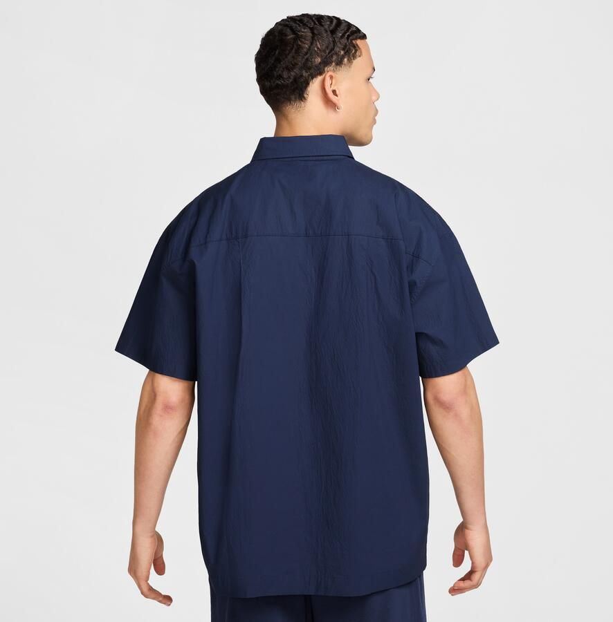 Nike Club overhemd met korte mouwen en knoopsluiting voor heren Blauw - Foto 3