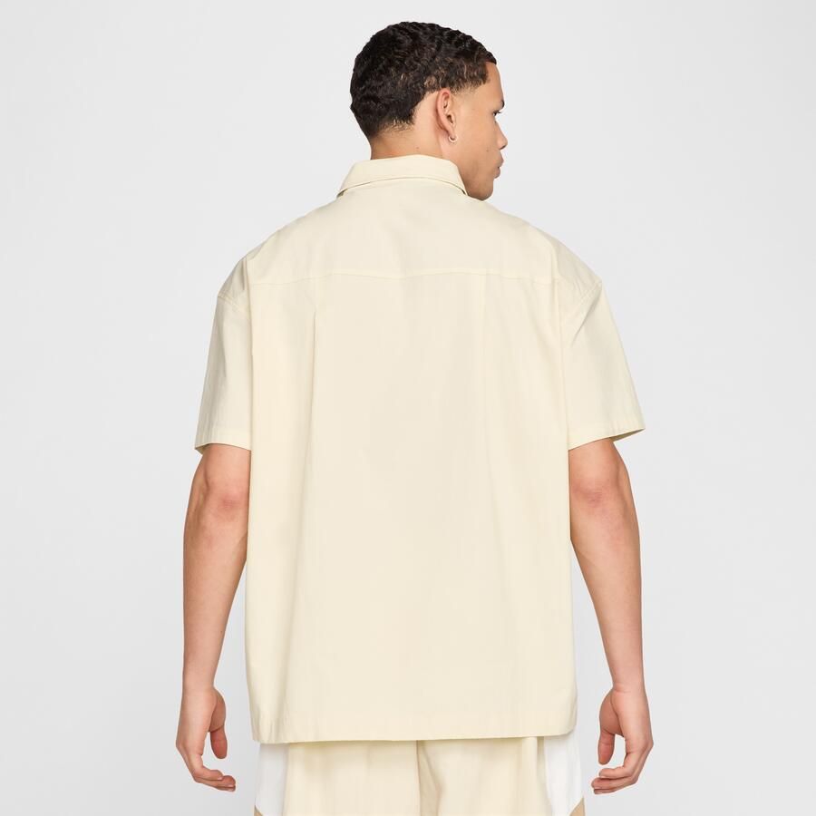 Nike Club overhemd met korte mouwen en knoopsluiting voor heren Bruin