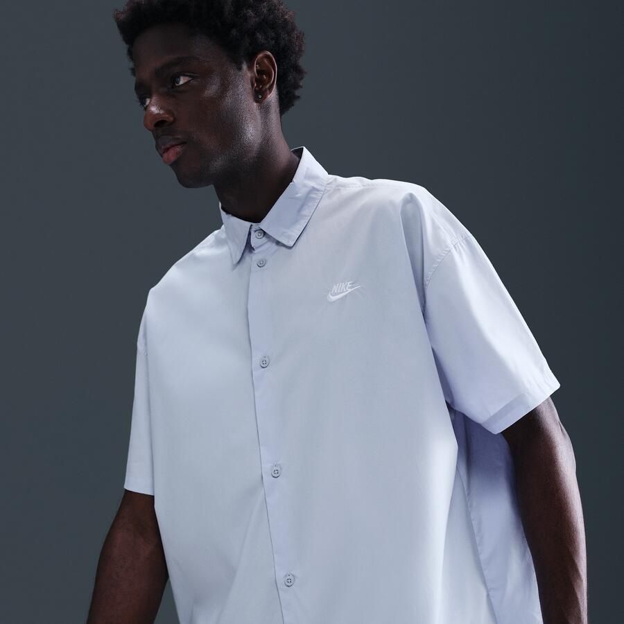 Nike Club overhemd met korte mouwen en knoopsluiting voor heren Grijs - Foto 4