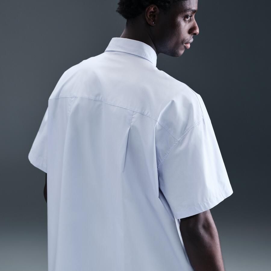 Nike Club overhemd met korte mouwen en knoopsluiting voor heren Grijs