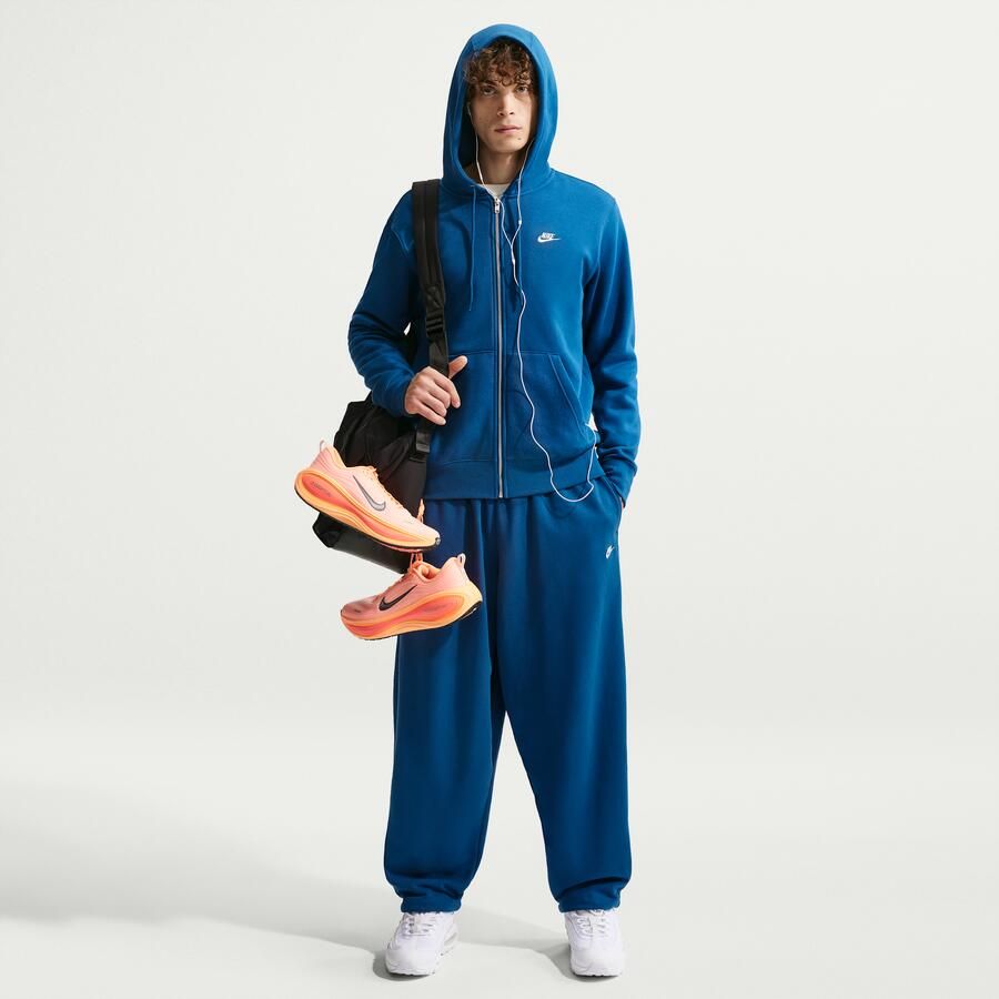 Nike Club oversized broek van sweatstof voor heren Blauw - Foto 4