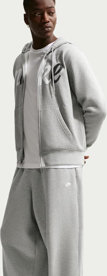 Nike Club oversized broek van sweatstof voor heren Grijs - Foto 3