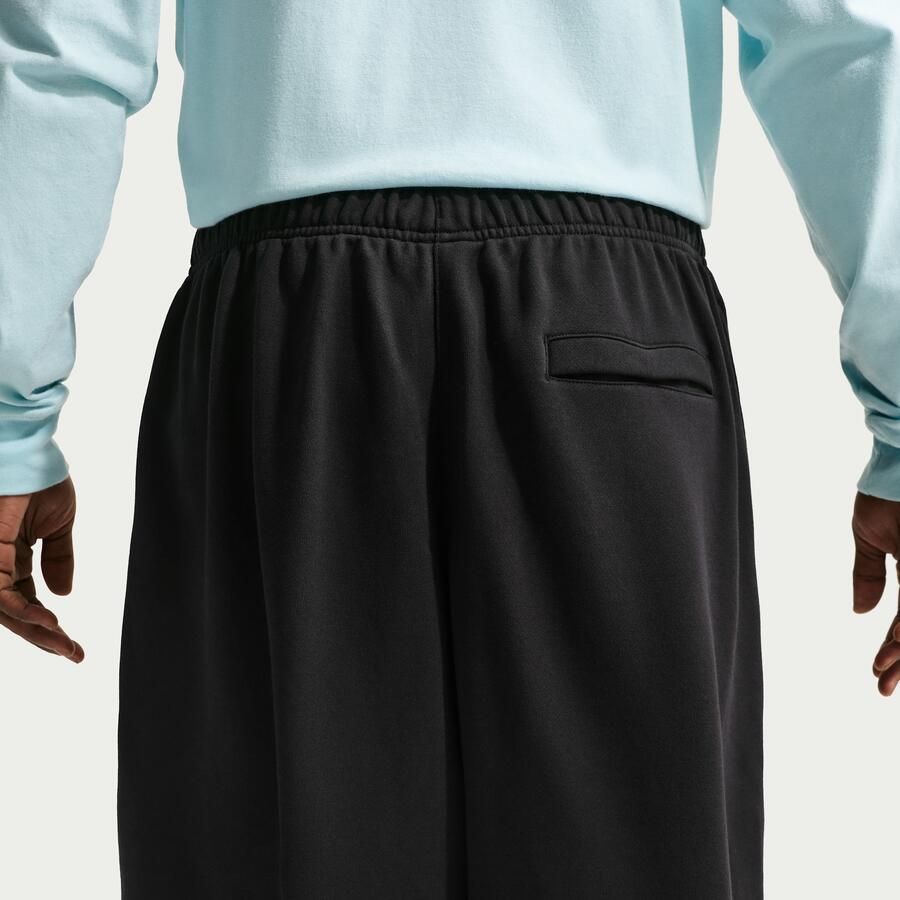 Nike Club oversized broek van sweatstof voor heren Zwart