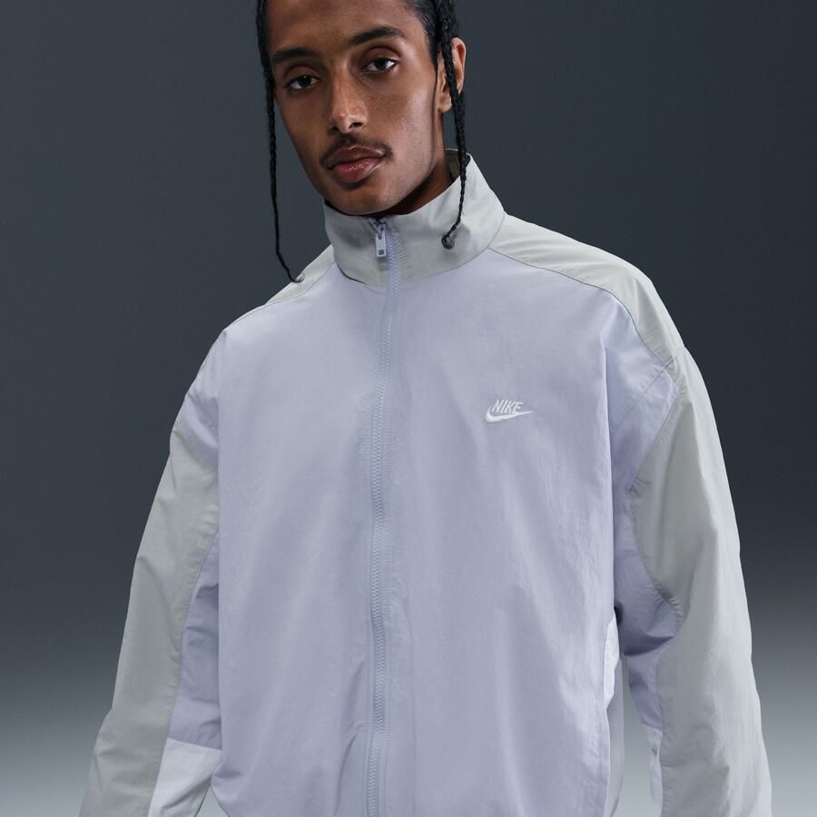 Nike Club oversized geweven trainingsjack voor heren Grijs - Foto 4