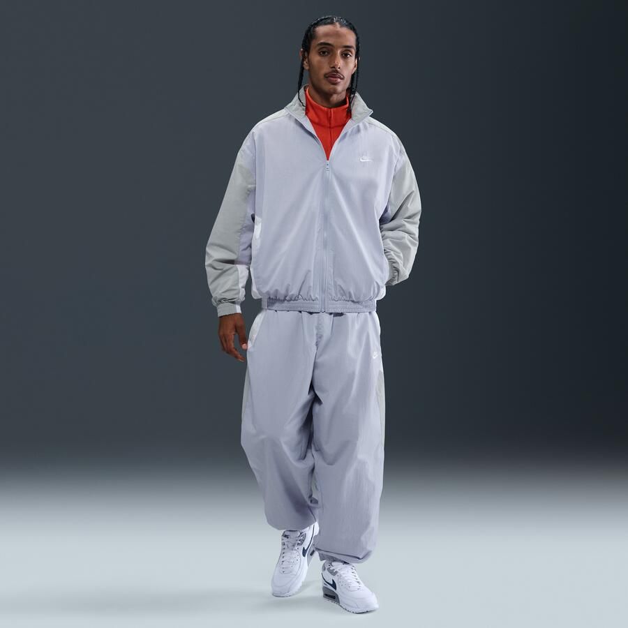 Nike Club oversized geweven trainingsjack voor heren Grijs - Foto 3