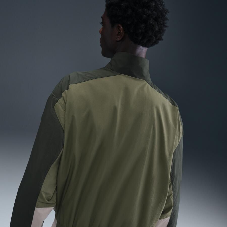 Nike Club oversized geweven trainingsjack voor heren Groen