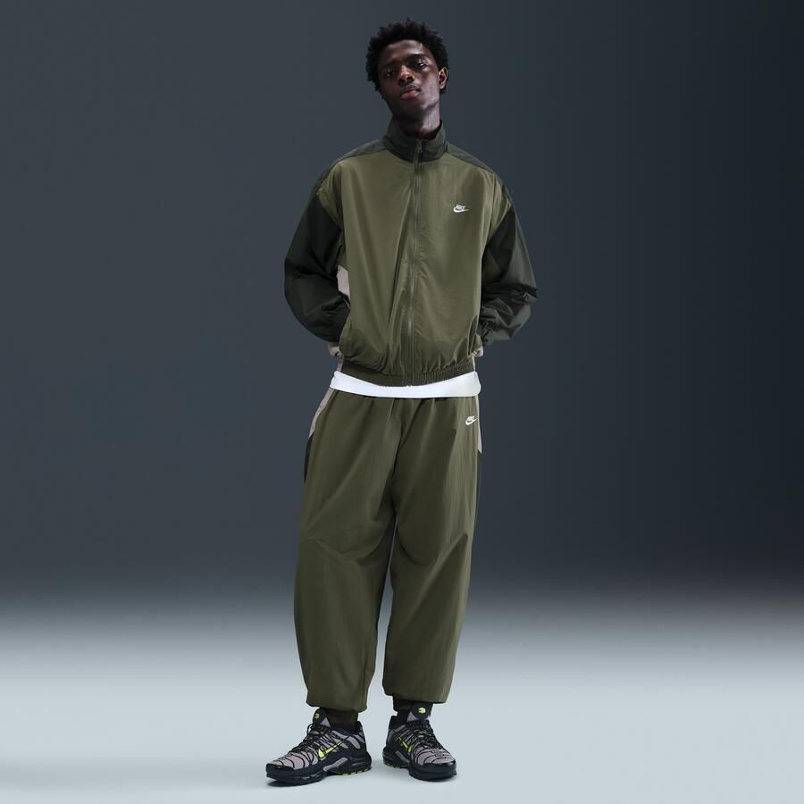 Nike Club oversized geweven trainingsjack voor heren Groen - Foto 3
