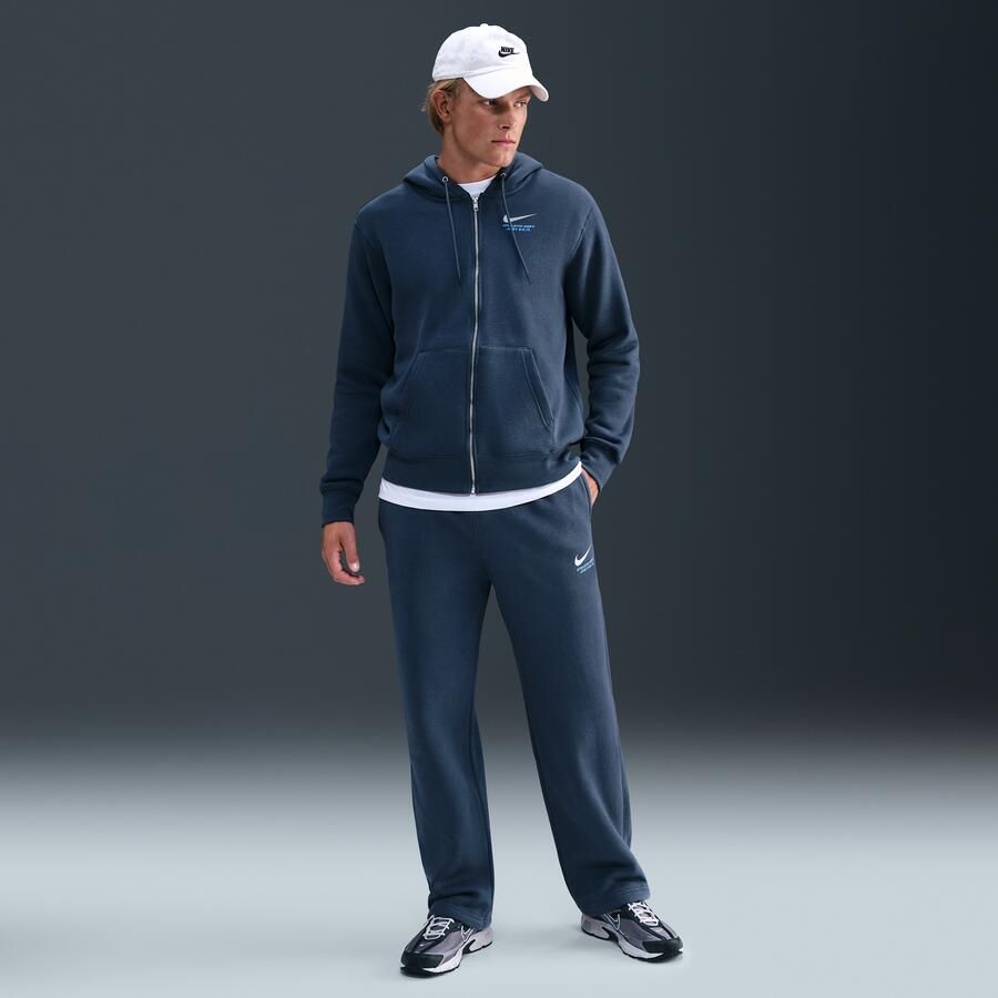 Nike Club oversized joggingbroek met elastische tailleband voor heren Blauw - Foto 4