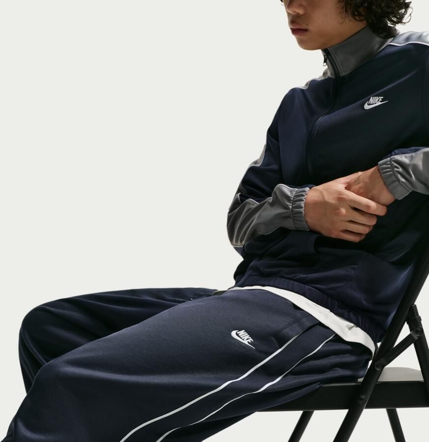 Nike Club oversized knit trainingsbroek voor heren Blauw