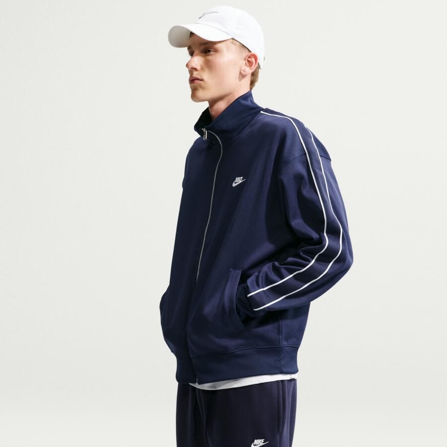 Nike Club oversized knit trainingsjack voor heren Blauw - Foto 2