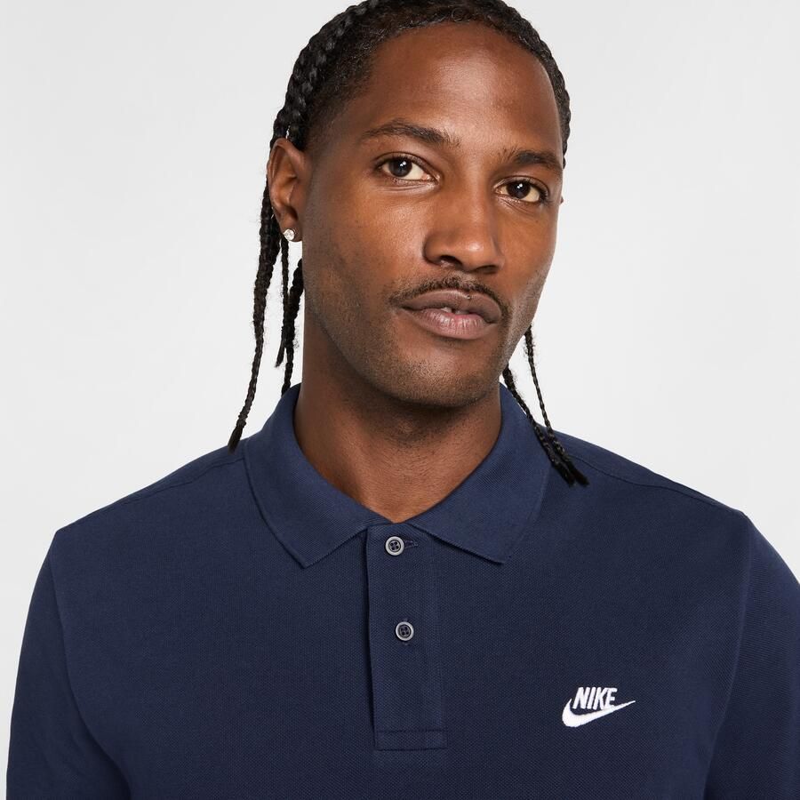 Nike Club polo met korte mouwen voor heren Blauw