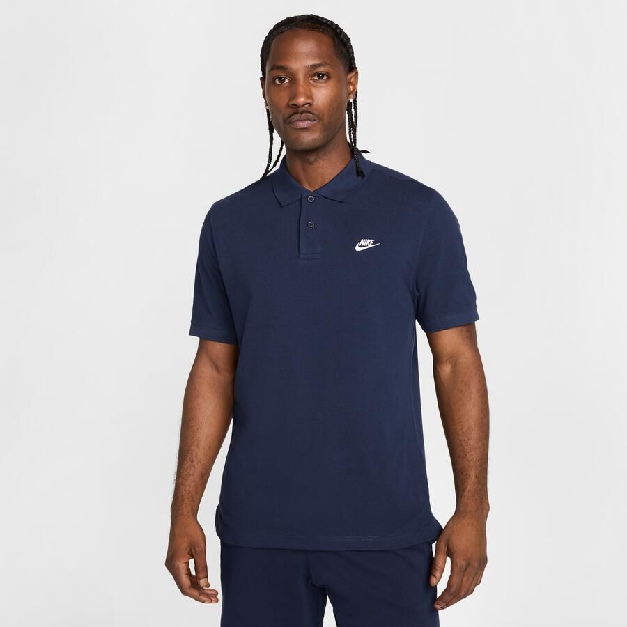Nike Club polo met korte mouwen voor heren Blauw - Foto 3