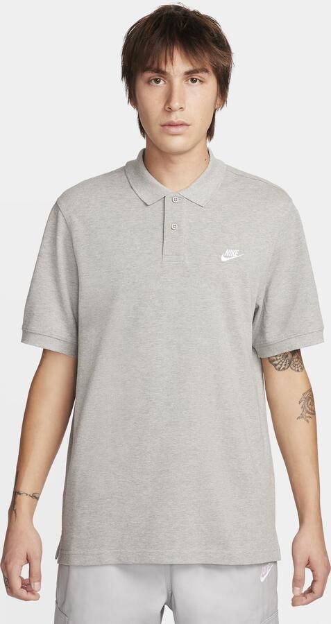 Nike Club polo met korte mouwen voor heren Grijs - Foto 5