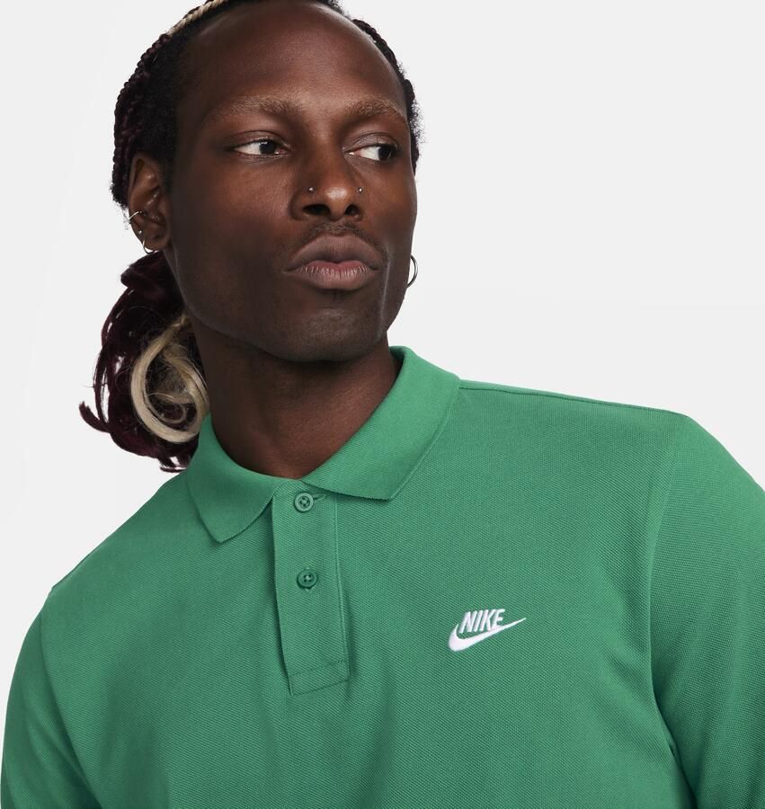 Nike Club polo met korte mouwen voor heren Groen - Foto 4