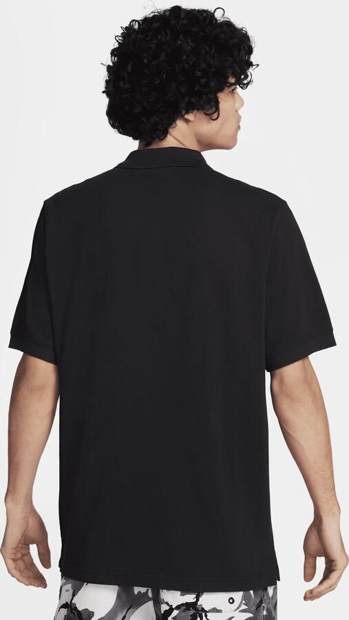 Nike Essentiële Piqué Polo Shirt Zwart Wit Black Heren - Foto 5