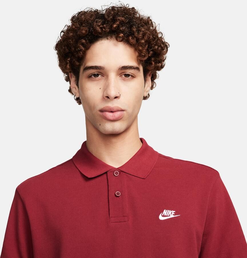Nike Essentiële Piqué Polo Shirt Zwart Wit Black Heren - Foto 6