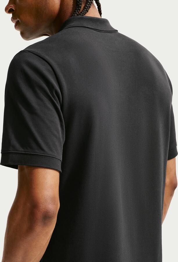 Nike Essentiële Piqué Polo Shirt Zwart Wit Black Heren - Foto 7