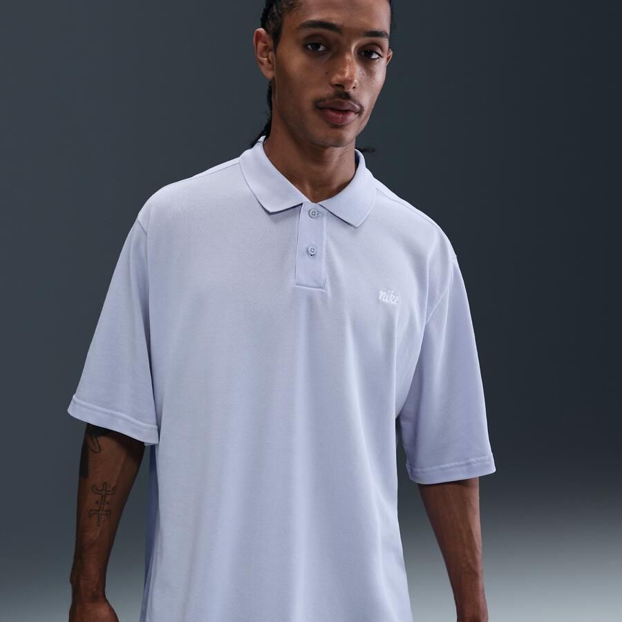 Nike Club polo voor heren Grijs - Foto 4
