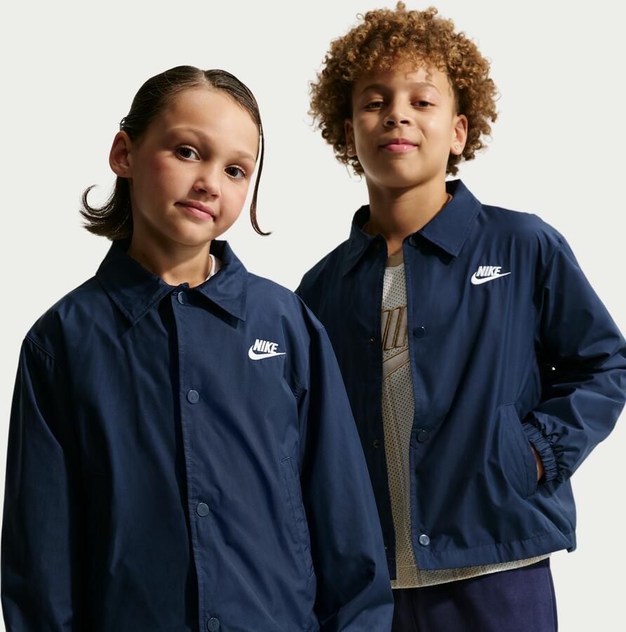 Nike Club repel coachjack voor kids Blauw - Foto 4