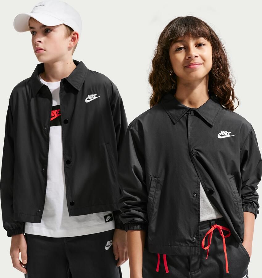 Nike Club repel coachjack voor kids Zwart - Foto 4