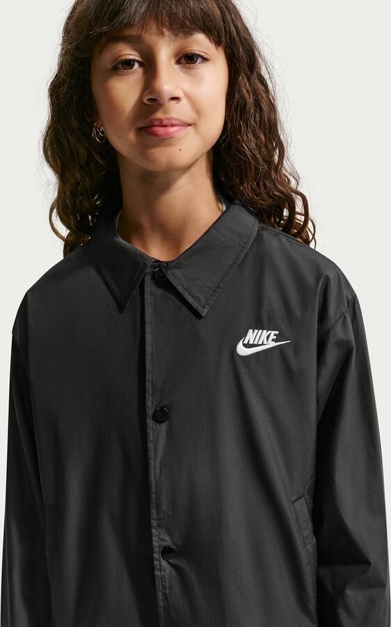 Nike Club repel coachjack voor kids Zwart - Foto 3