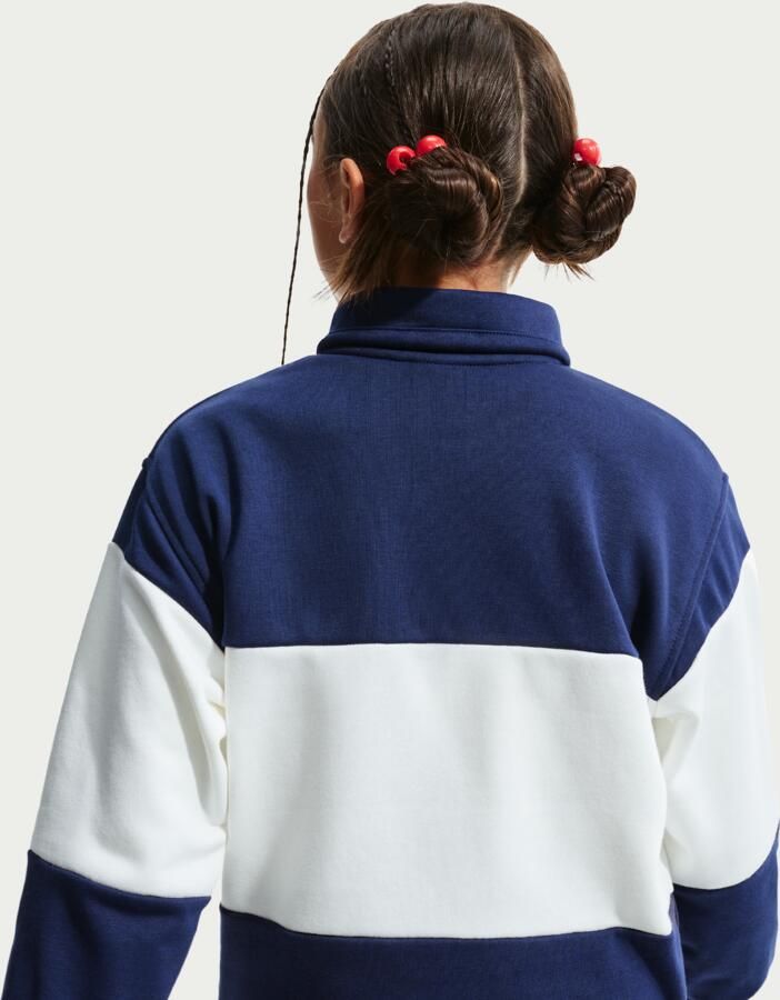 Nike Club rugbyshirt van sweatstof voor kids Blauw - Foto 3
