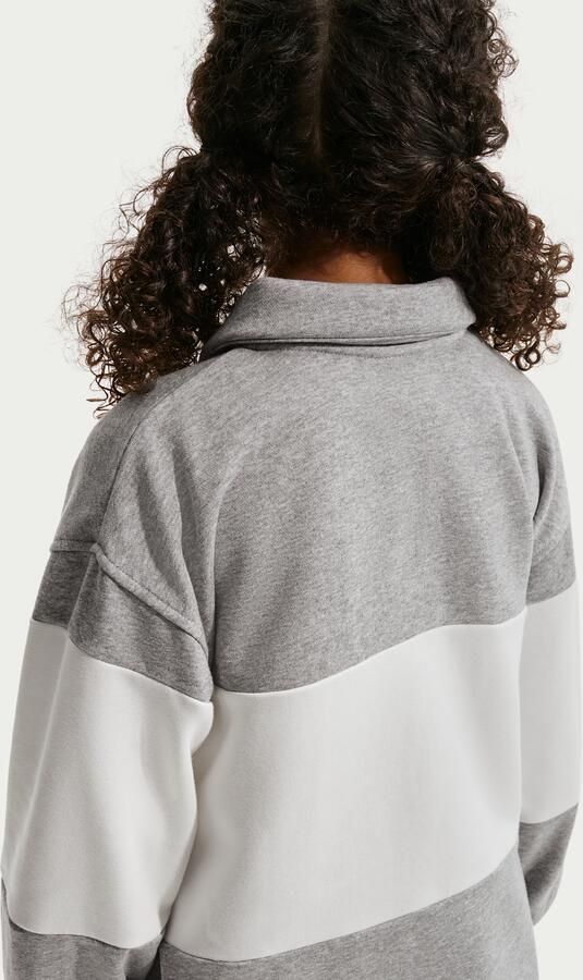 Nike Club rugbyshirt van sweatstof voor kids Grijs - Foto 3