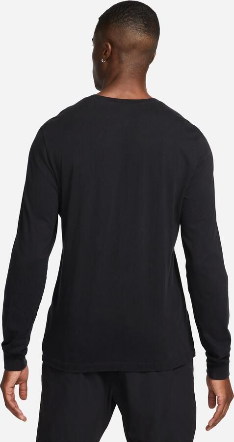 Nike Sportswear Club T-shirt met lange mouwen voor heren Zwart - Foto 4