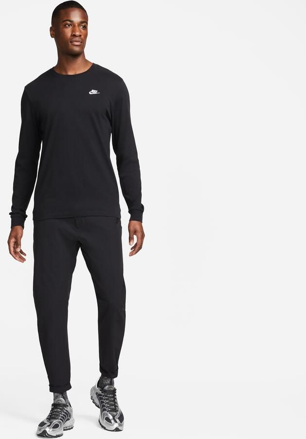 Nike Sportswear Club T-shirt met lange mouwen voor heren Zwart - Foto 2