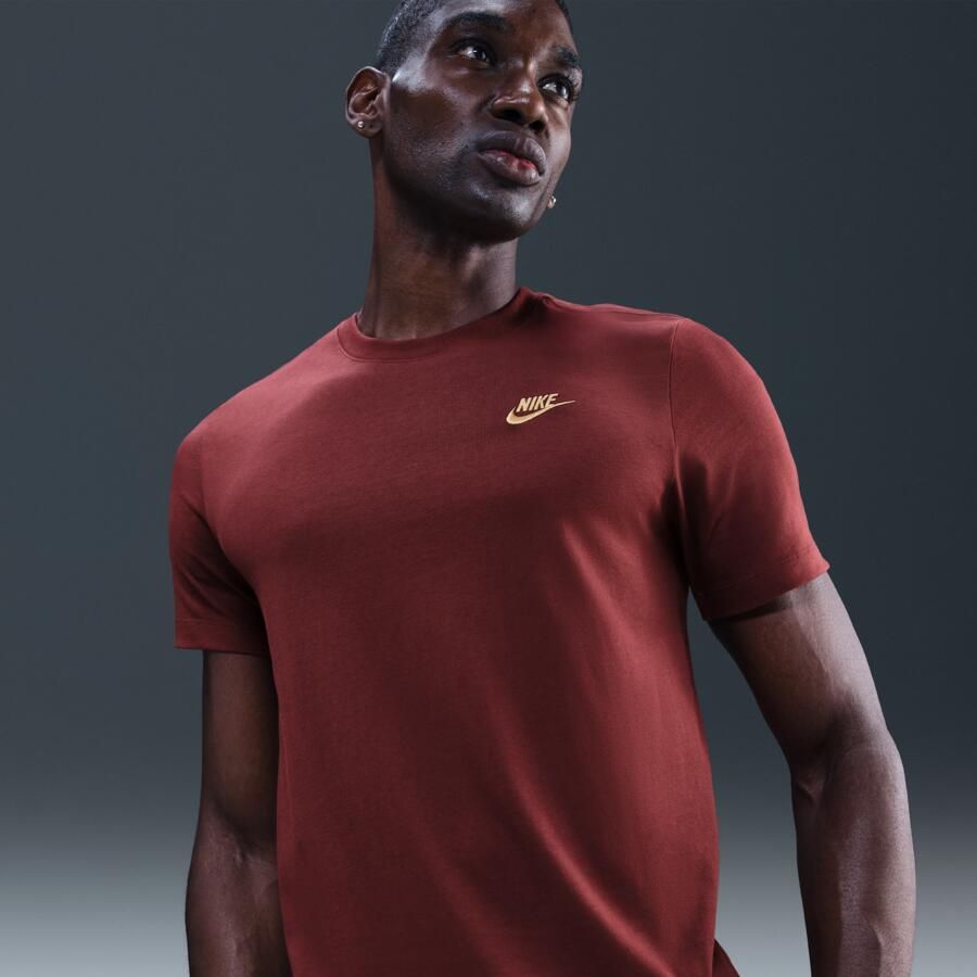 Nike Club T-shirt voor heren Rood - Foto 4
