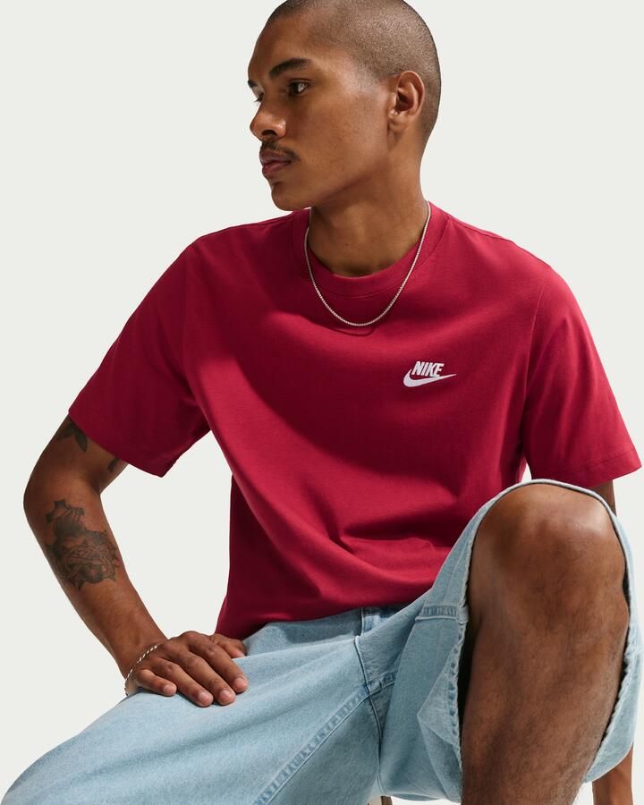 Nike Club T-shirt voor heren Rood - Foto 2