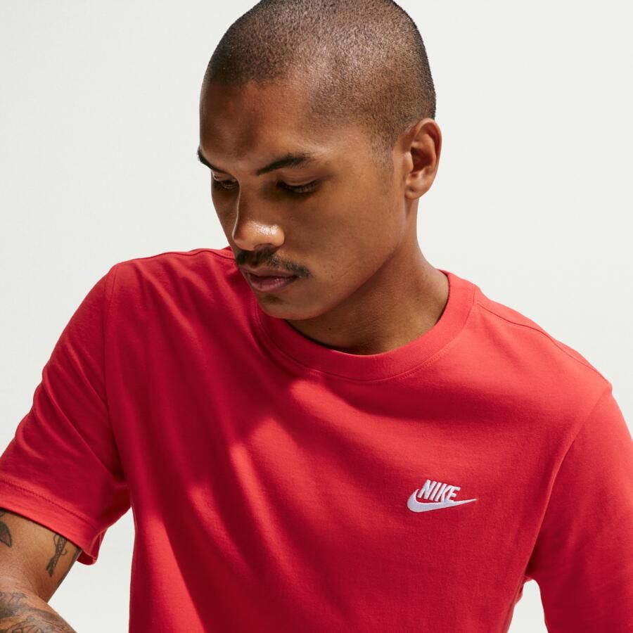 Nike T-shirt met labelstitching model 'NSW CLUB TEE' - Foto 6