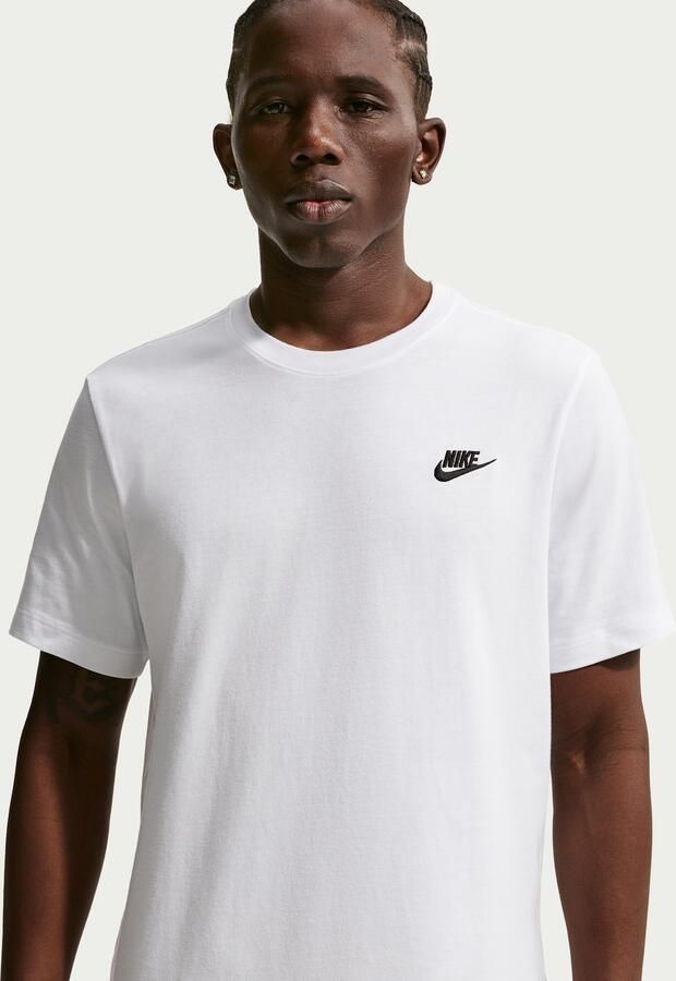 Nike Club Tee Wit Zwart Korte Mouw T-shirt White Heren - Foto 12