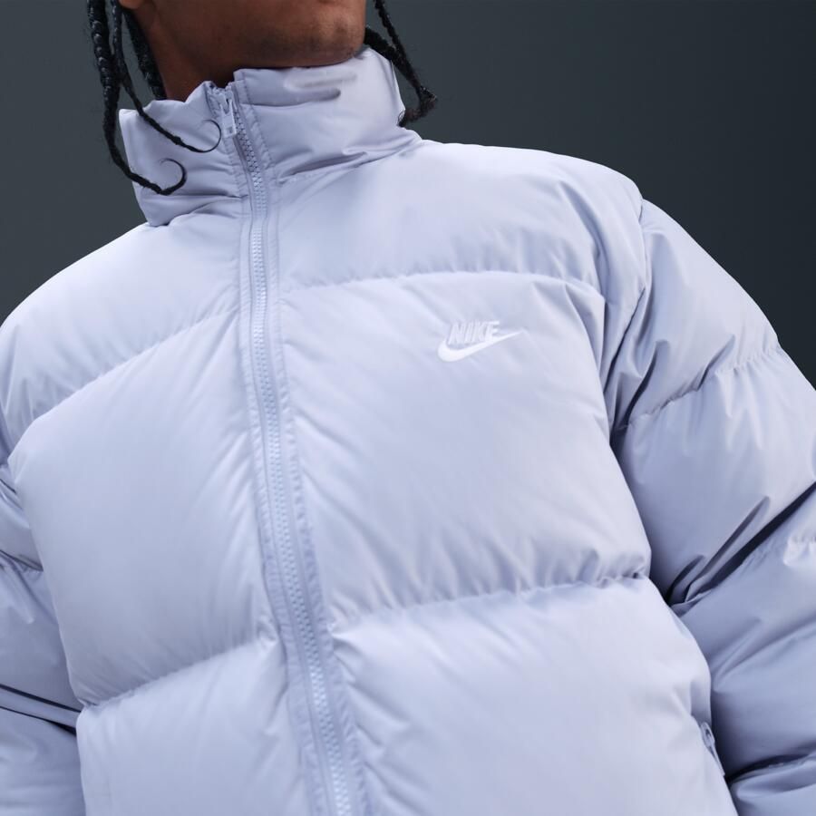 Nike Club Therma-FIT pufferjack met dons voor heren Grijs - Foto 2