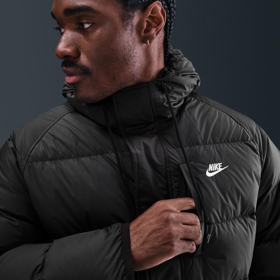 Nike Club Therma-FIT parka voor heren Zwart - Foto 2