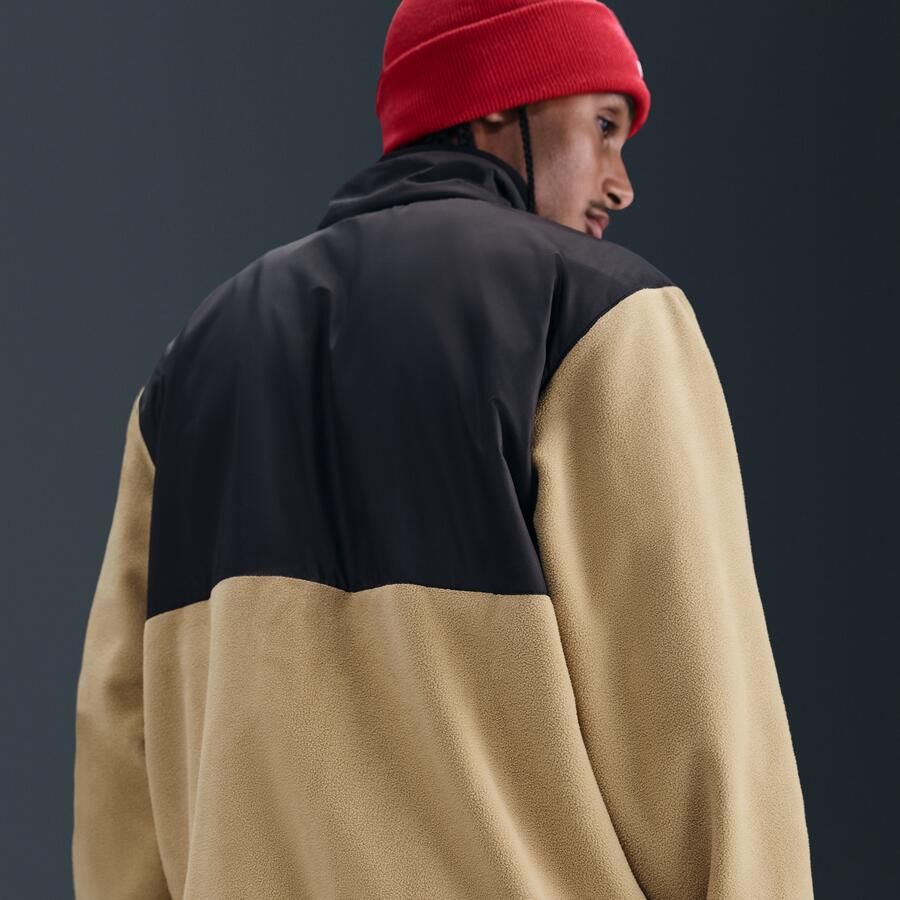 Nike Club winterjack met rits voor heren Bruin