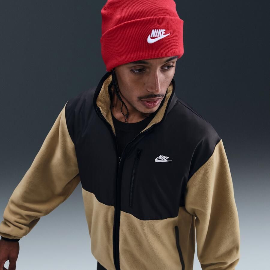 Nike Club winterjack met rits voor heren Bruin - Foto 2