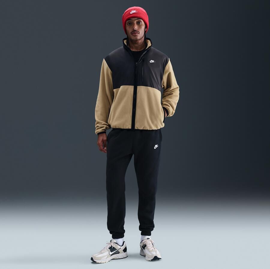 Nike Club winterjack met rits voor heren Bruin - Foto 3