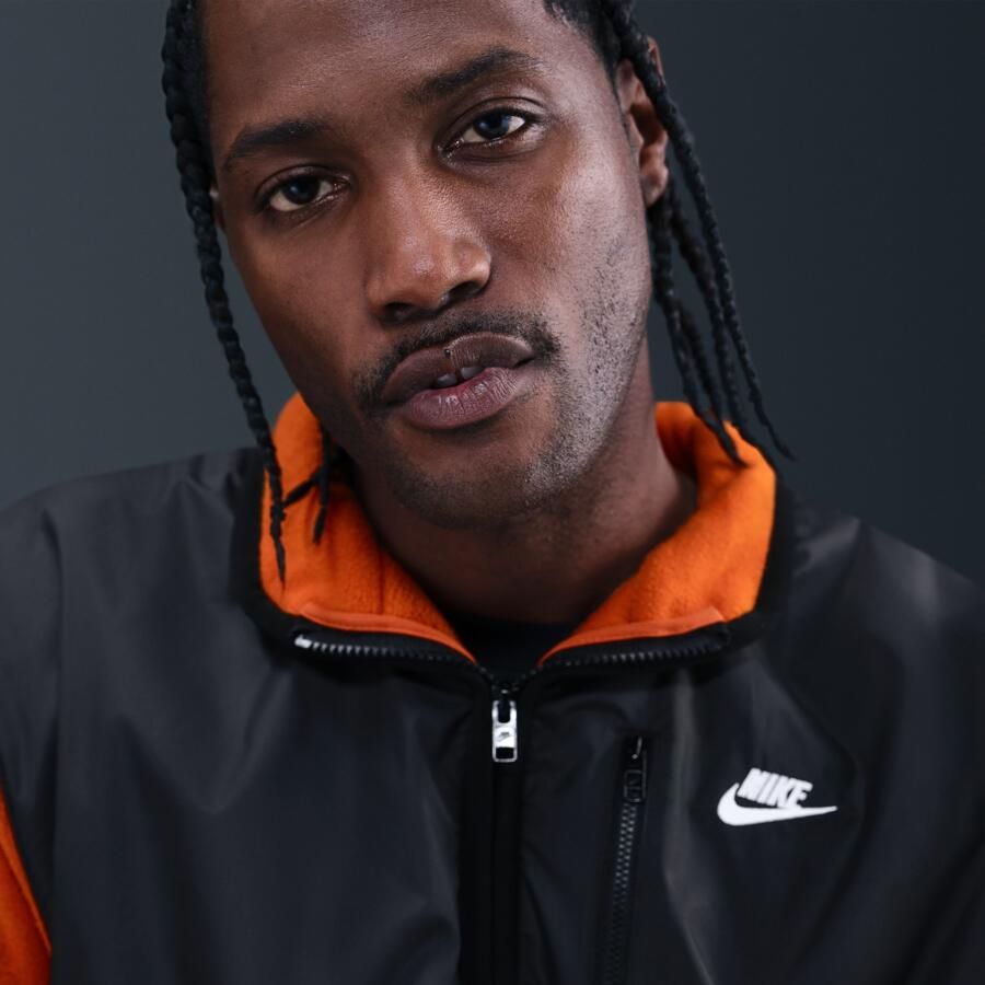 Nike Club winterjack met rits voor heren Oranje - Foto 2