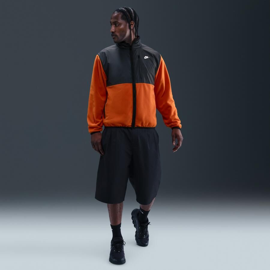 Nike Club winterjack met rits voor heren Oranje - Foto 3